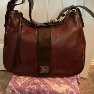 Dooney & Bourke Rich Brown Leather Hobo Bag